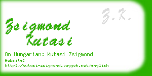 zsigmond kutasi business card